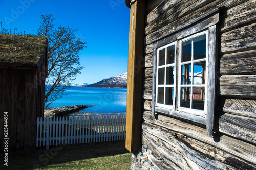 old houses in Norway.Tromso