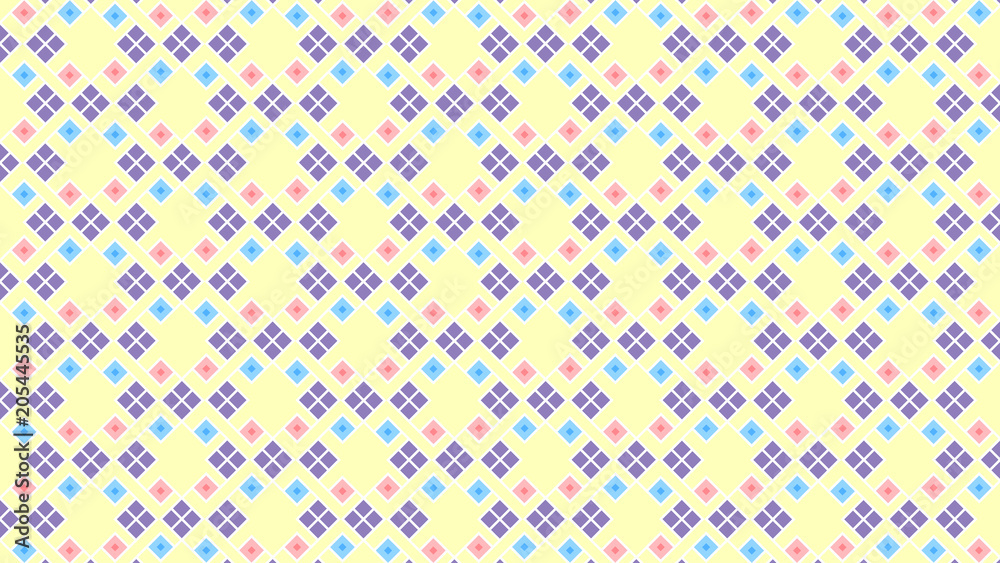 Seamless Geometric Pattern Of Cute Colors Seamless Geometric Pattern Of Cute Colors