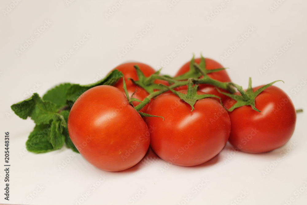 red tomatoes background. Group of tomatoes