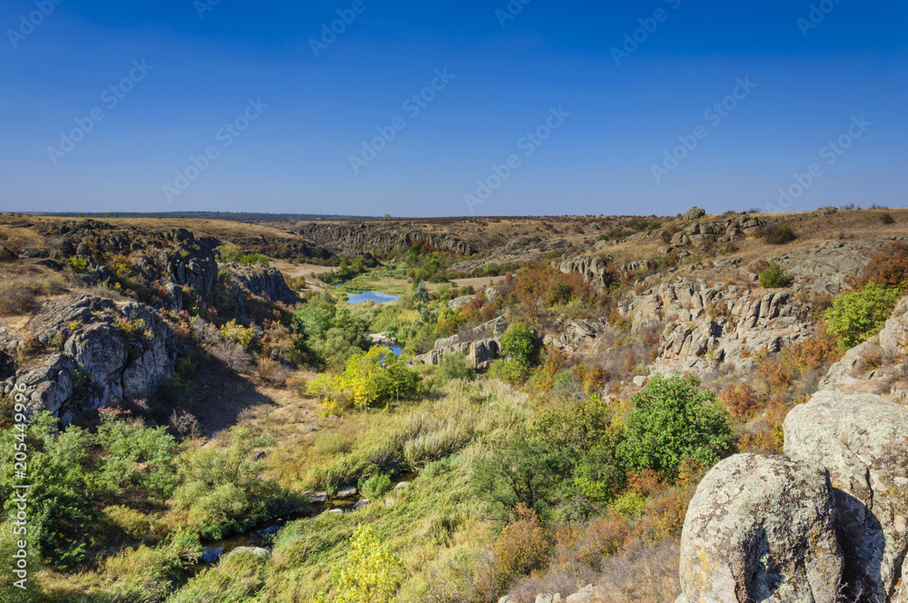 Mertvovod River in Aktovsky Kanyoin Mykolaiv region, Ukraine