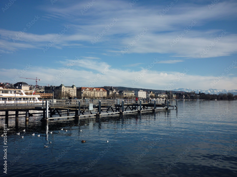 Pier am Zürichsee