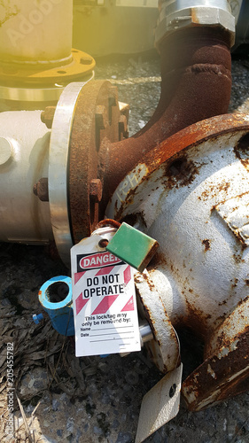 electrical part and accessories in the  control cabinet , control and power distributor,lockout ,tagout