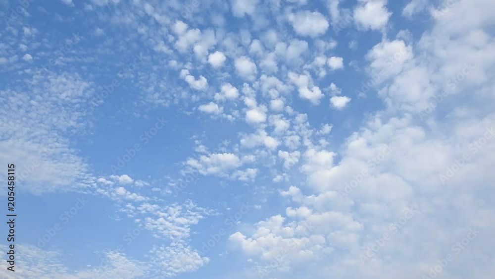 綺麗な雲です。空のタイムラプス動画 綺麗な雲です。空のタイムラプス動画