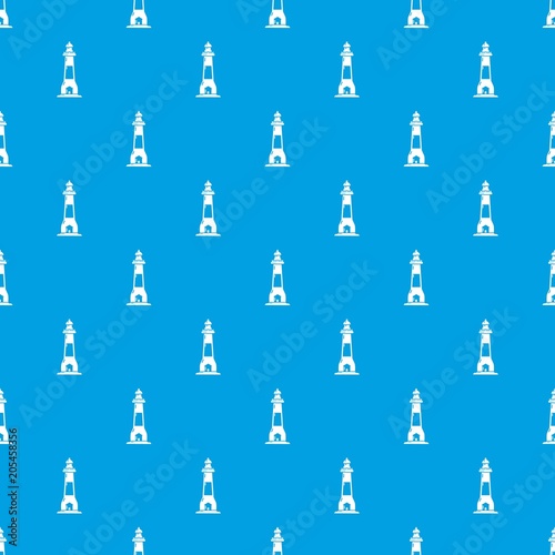 Lighthouse pattern vector seamless blue repeat for any use