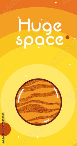 Huge space card