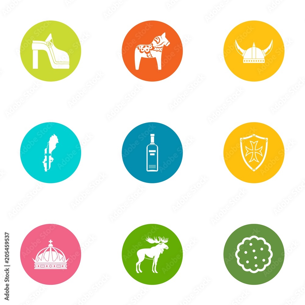 Medieval trip icons set. Flat set of 9 medieval trip vector icons for web isolated on white background Medieval trip icons set. Flat set of 9 medieval trip vector icons for web isolated on white background