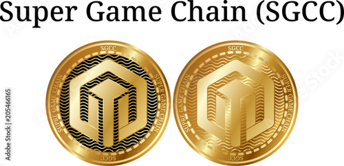 Set of physical golden coin Super Game Chain (SGCC)