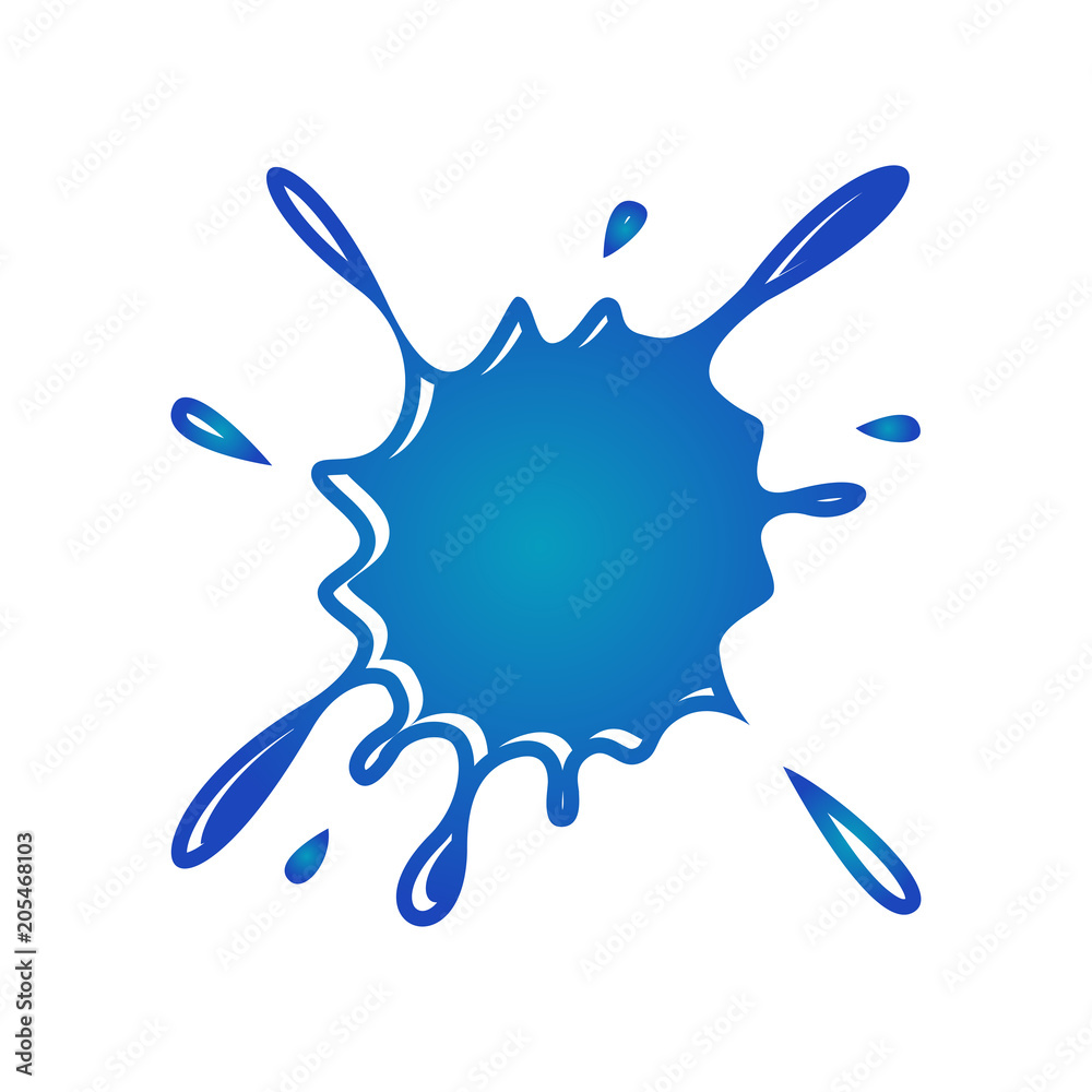 Fototapeta premium water splash vector, liquid melt, vector template ready for use