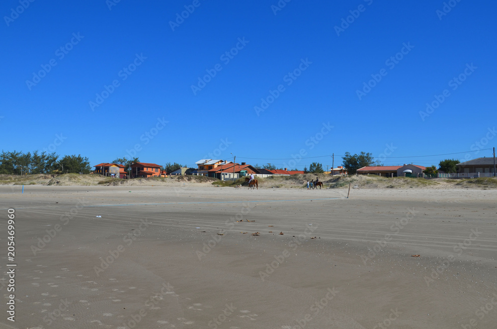 The beach, Atlantic Ocean, Rio Grande do Sul, Brazil
