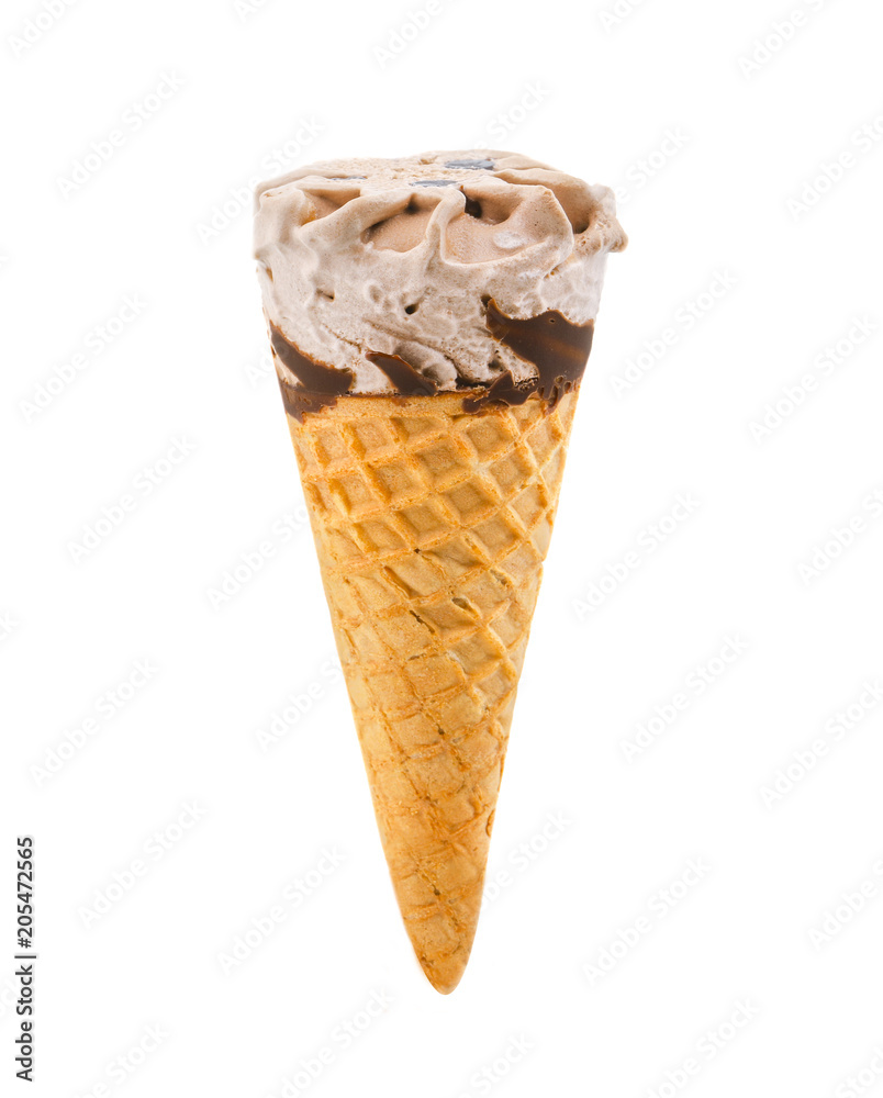 Sweet And Delicious Ice Cream Corn Isolated on White Background Sweet And Delicious Ice Cream Corn Isolated on White Background