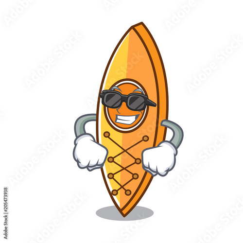 Super cool canoe character cartoon style
