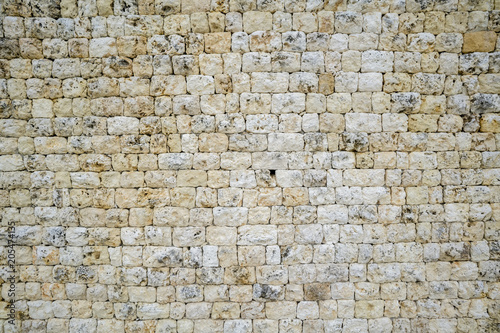 Natural old rectangle brick wall for background