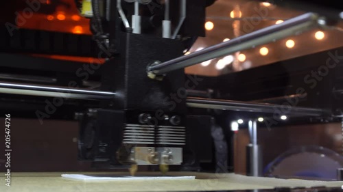 Modeling and 3D printing of small parts and shapes. Creation of prostheses of human limbs. Work stepper motor - the print head of the printer. Air cooling system by blowing coolers. Corporate business