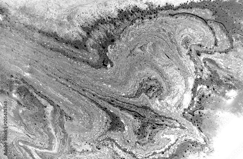 Naklejka premium Marble abstract acrylic background. Nature black marbling artwork texture.