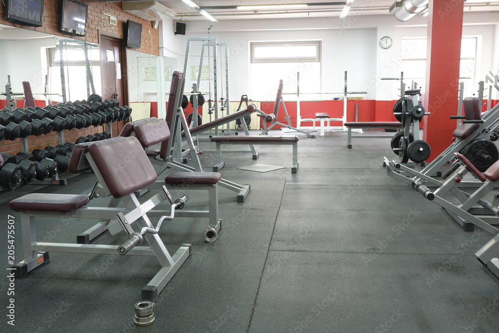 interior of a fitness hall