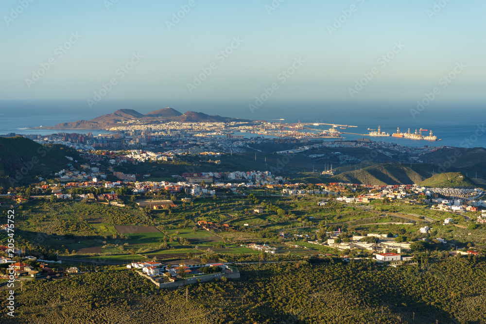 Sunset view on Las Palmas, Gran Canaria, Spain