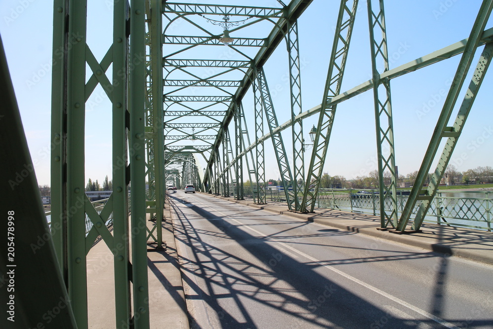 Bridge over Danube river in Komarno, Slovakia