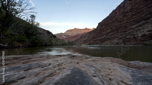 Early Morning. Rafting in Grand Canyon. To get real down and close to Grand Canyon you need to either raft on Colorado River or hike in it, ideally both.