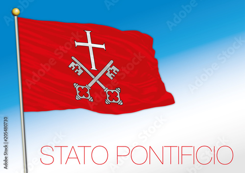 Papal state, historical flag, Italy