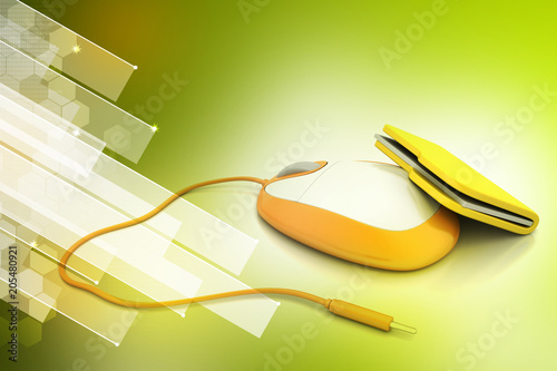 mouse with file folder