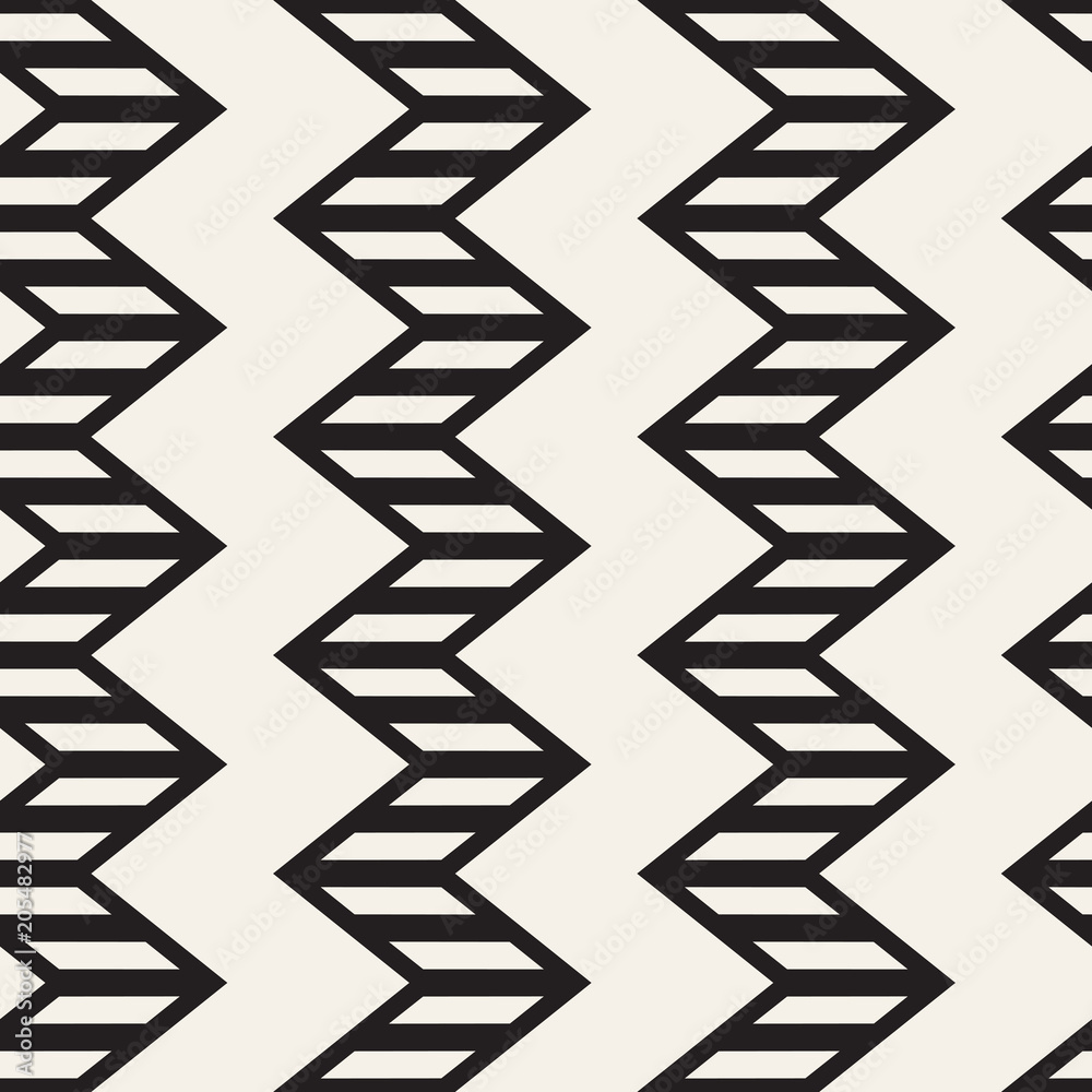 Vector seamless zigzag line pattern. Abstract stylish geometric background. Repeating lattice background Vector seamless zigzag line pattern. Abstract stylish geometric background. Repeating lattice background