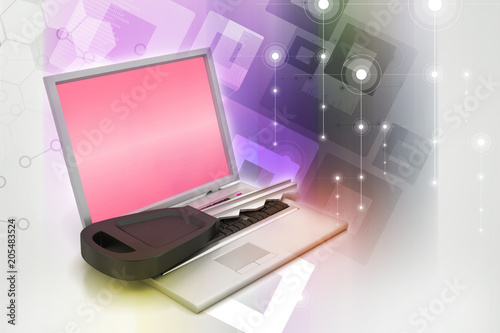 Wallpaper Mural laptop on key Torontodigital.ca