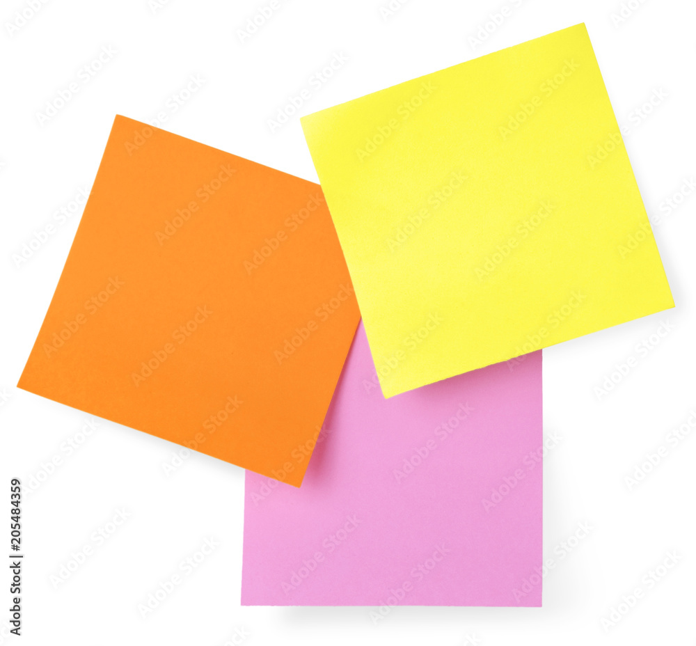 Mix Color Of Postit - CLIPPING PATH INCLUDED Mix Color Of Postit - CLIPPING PATH INCLUDED
