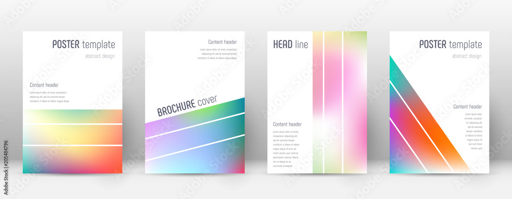 Flyer layout. Geometric fascinating template for Brochure, Annual Report, Magazine, Poster, Corporate Presentation, Portfolio, Flyer. Alive bright cover page.