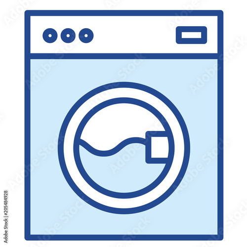 Waschmaschine Vector Icon Illustration