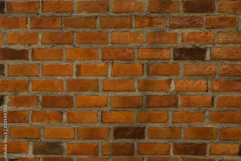 red brick wall texture background,  use to interior design and outddoor.