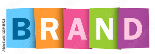 BRAND vector letters icon