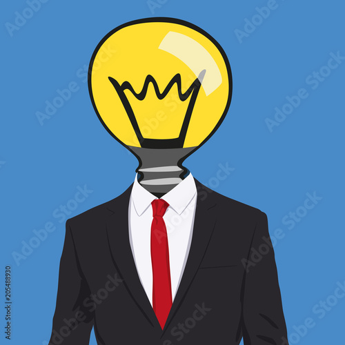 idée - ampoule - concept - conception - créatif - homme - réfléchir - créativité - symbole - stratégie