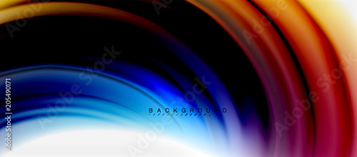 Blurred fluid colors background  abstract waves lines  vector illustration