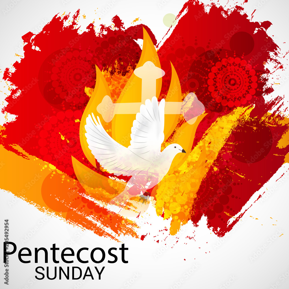 Obraz premium Pentecost Sunday.