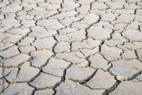 Earth ground crack, drought land lack of water