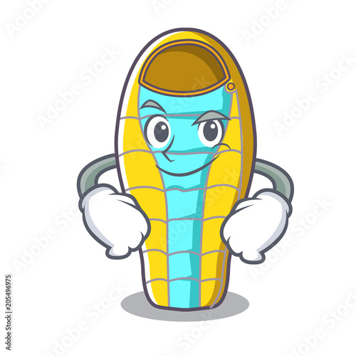 Smirking sleeping bad character cartoon