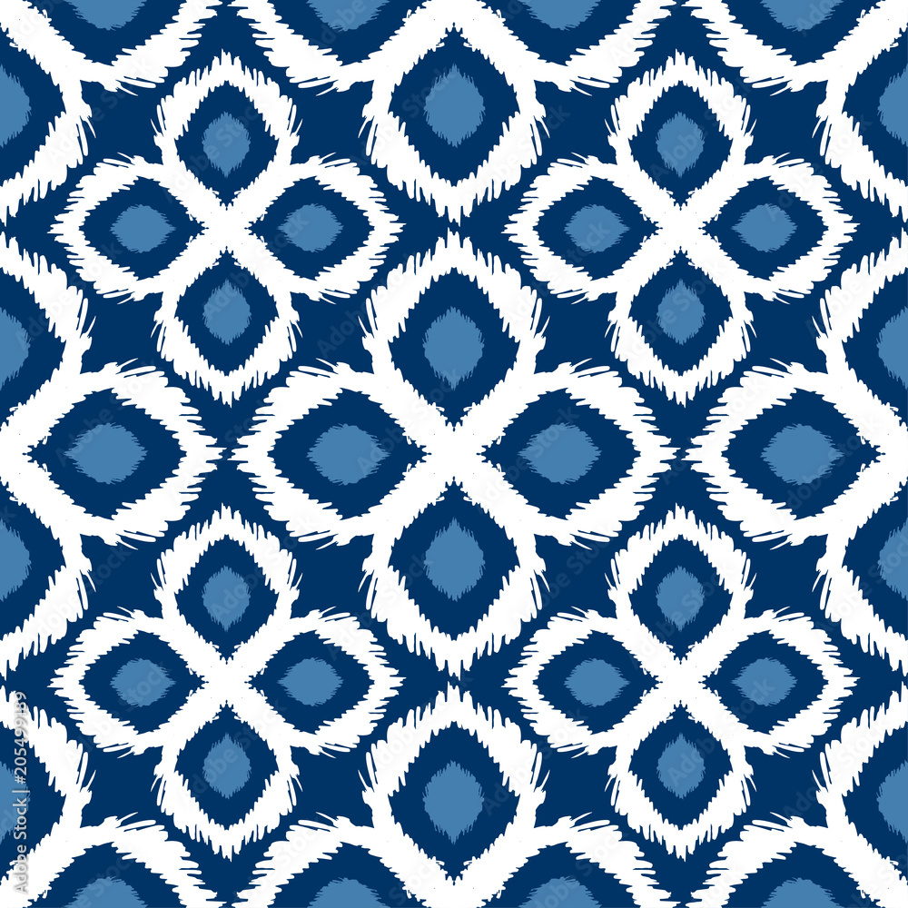 Seamless ikat pattern in yellow and grey colors. tribal background Seamless ikat pattern in yellow and grey colors. tribal background
