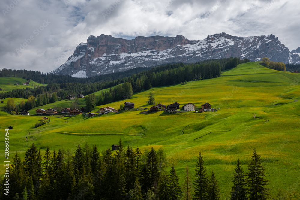 Obraz premium Dolomites mountains and lakes, north Italy
