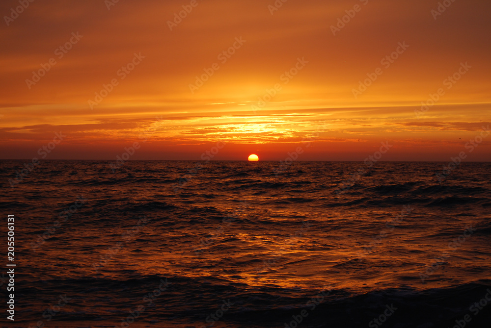 zachód słońca na morzem 3