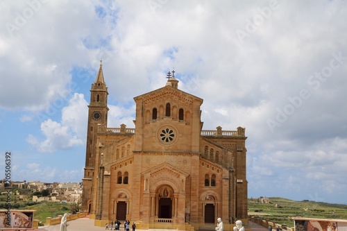 Church Ta’ Pinu nearby Għarb Gozo in Malta, Mediterranean Sea