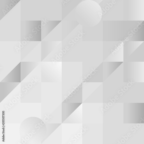 Abstract soft White and Black polygonal background. Vector