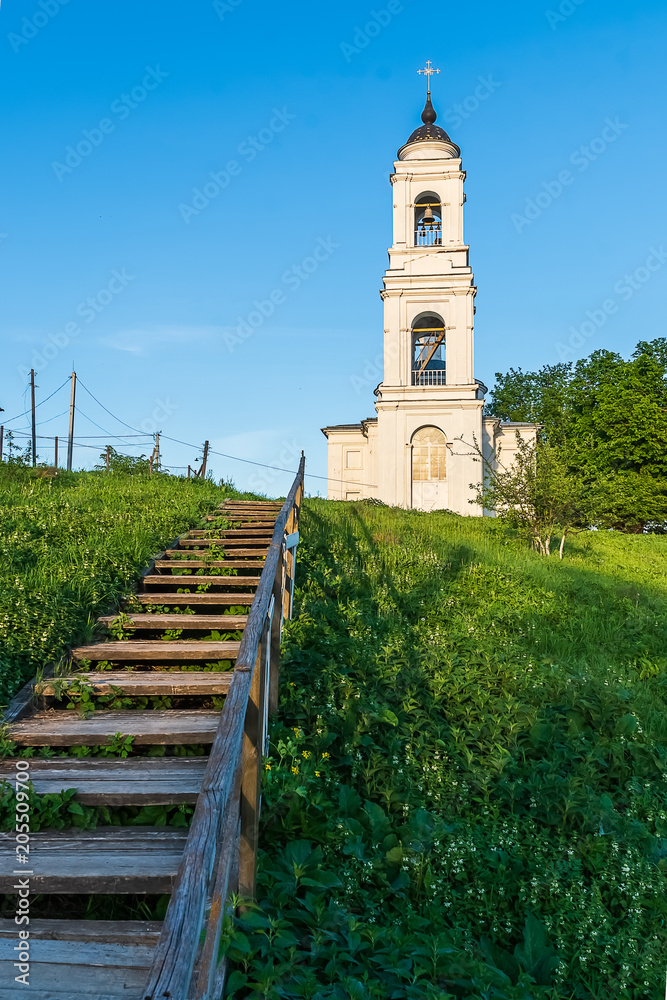 Russian orthodox church, countryside.