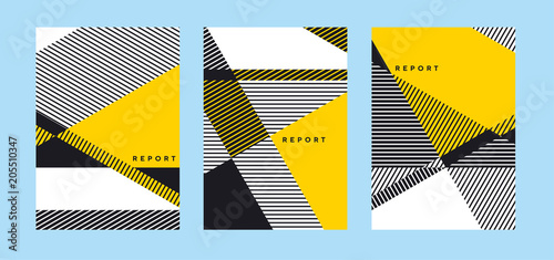 Abstract bright geometric c...