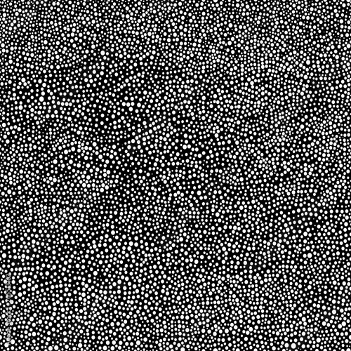 Australian aboriginal hand drawn seamless vector pattern with dots on black background