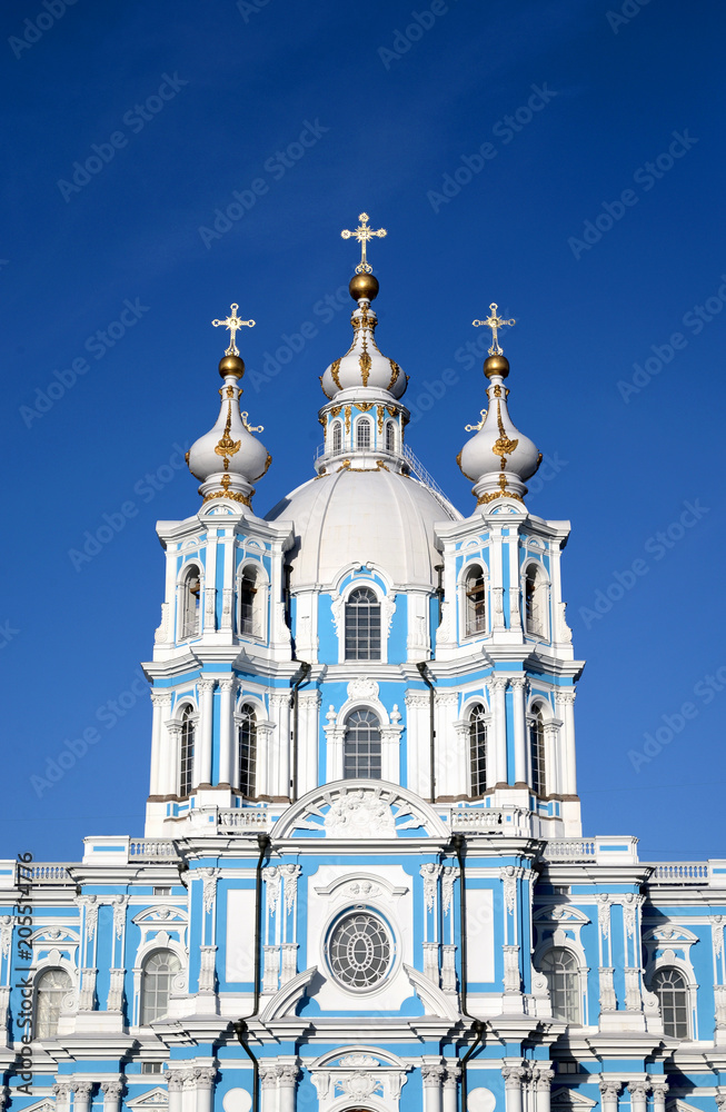 Smolny cathedral in Saint-Petersburg.