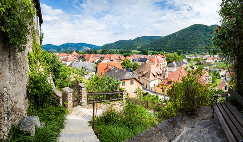 Weissenkirchen in der Wachau, a town in the district of Krems-Land in Lower Austria, Wachau Valley, Austria photo