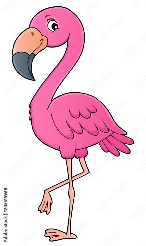 Naklejka premium Obraz tematu Flamingo 1