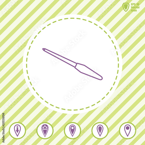 nailfile line vector icon