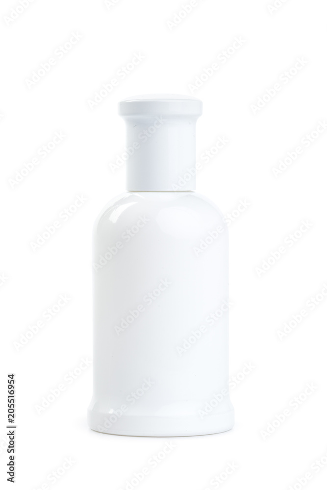 Bottle of perfume isolated of white background Bottle of perfume isolated of white background