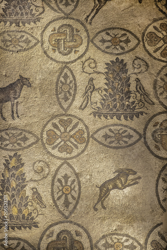  Famous mosaics in basilica of Aquileia, Friuli, Venezia Giulia, Italy